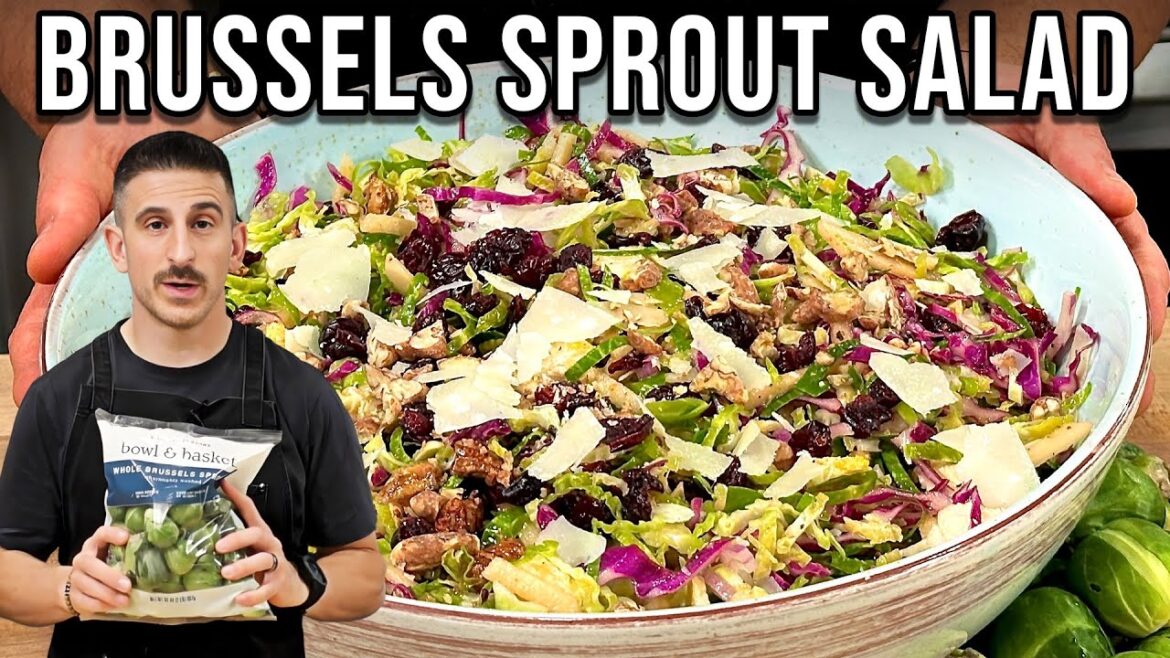 The Salad You’ll Make Every Thanksgiving and Christmas | Shaved Brussel Sprout Salad