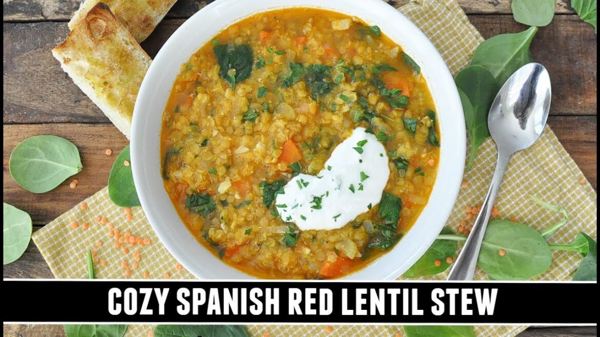 COZY Spanish Red Lentil Stew | Quick & EASY One-Pot Recipe COZY Spanish Red Lentil Stew | Quick & EASY One-Pot Recipe