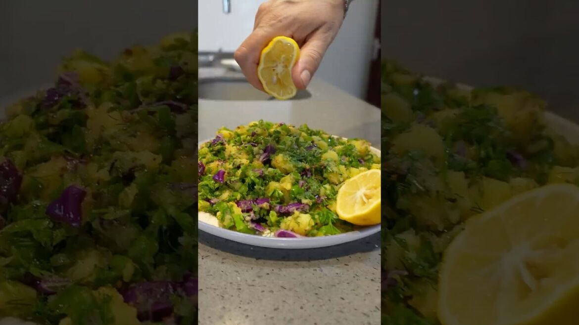 Potato Salad – #easy potato salad recipe #pinarcooking#shortsvideo #veganrecipes #healthyrecipes