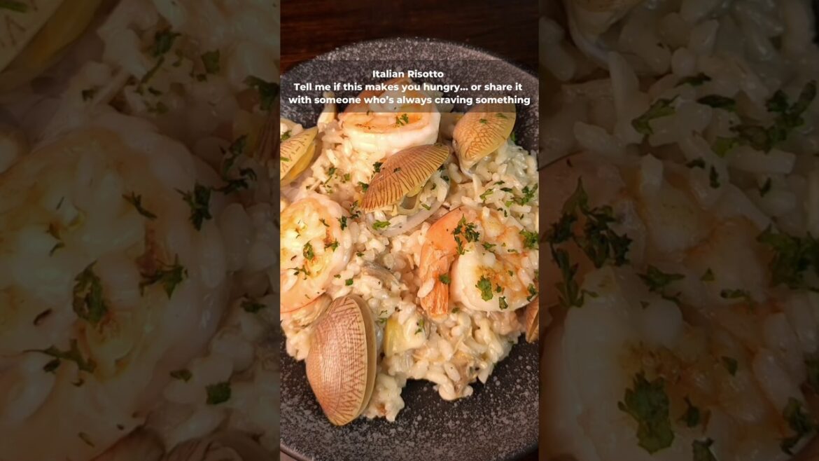 Italian Seafood Risotto – Shrimp, Clams, and Calamari