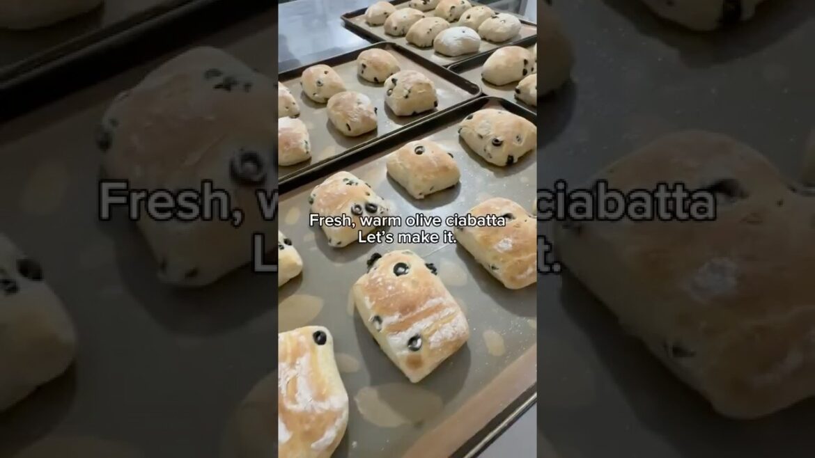 Korean Favorite: Olive Ciabatta | Soft Italian Bread