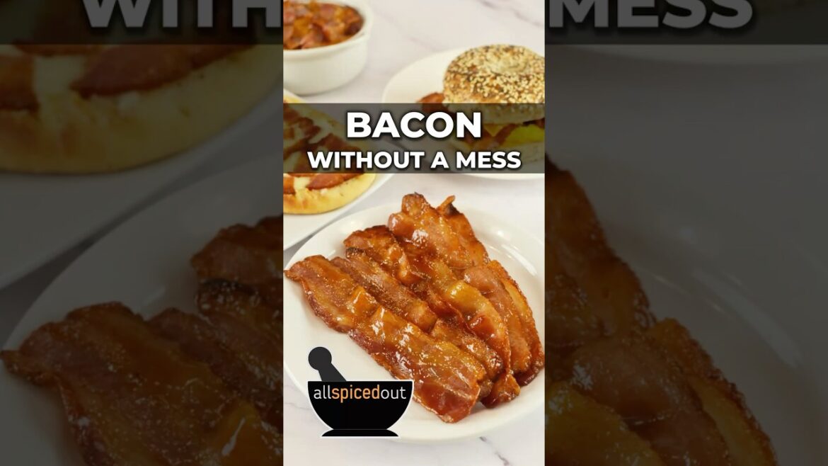 How to Make Bacon Without a Mess   Maple Glazed Bacon #baconrecipes #howtorecipe #messfreecooking