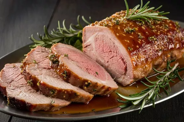 A Sunday roast with rosemary