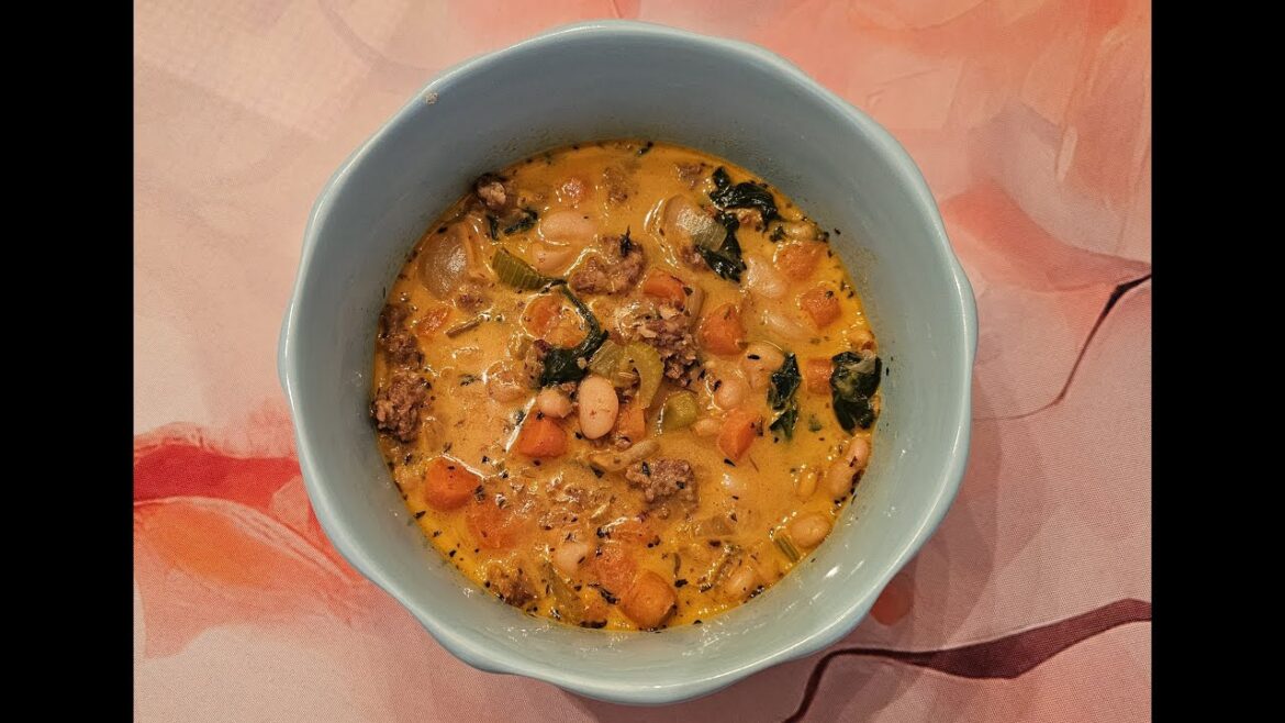 Tuscan White Bean Soup With Italian Sausage
