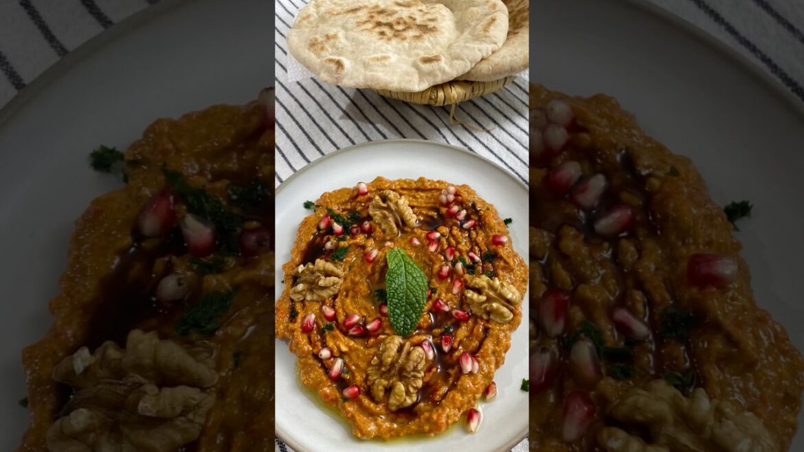 Muhammara recipe - تحضير المحمرة