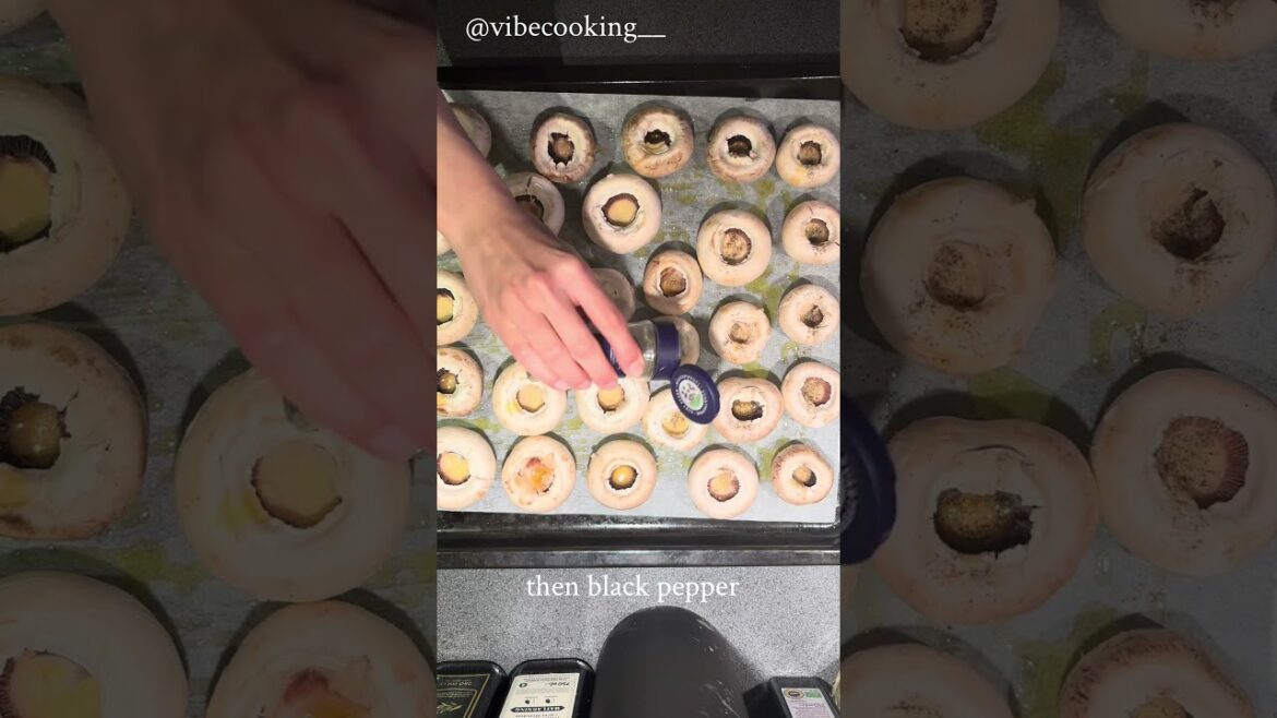 Feta stuffed mashrooms