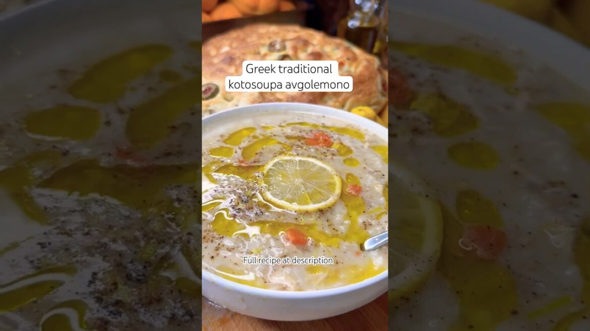 Greek traditional kotosoupa avgolemono/ Greek chicken soup avgolemono/ κοτούλα αυγολέμονο Greek traditional kotosoupa avgolemono/ Greek chicken soup avgolemono/ κοτούλα αυγολέμονο