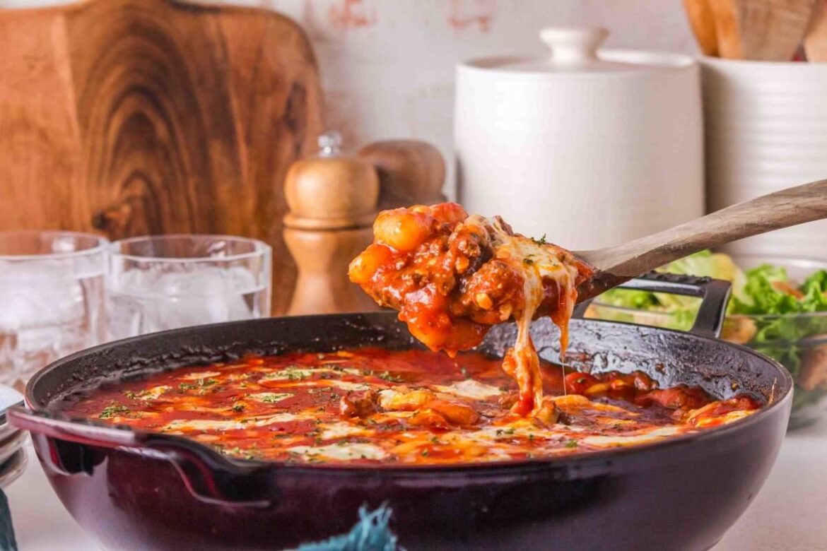 Baked Gnocchi Bolognese