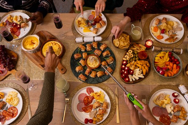Friends share a Christmas buffet (file image)