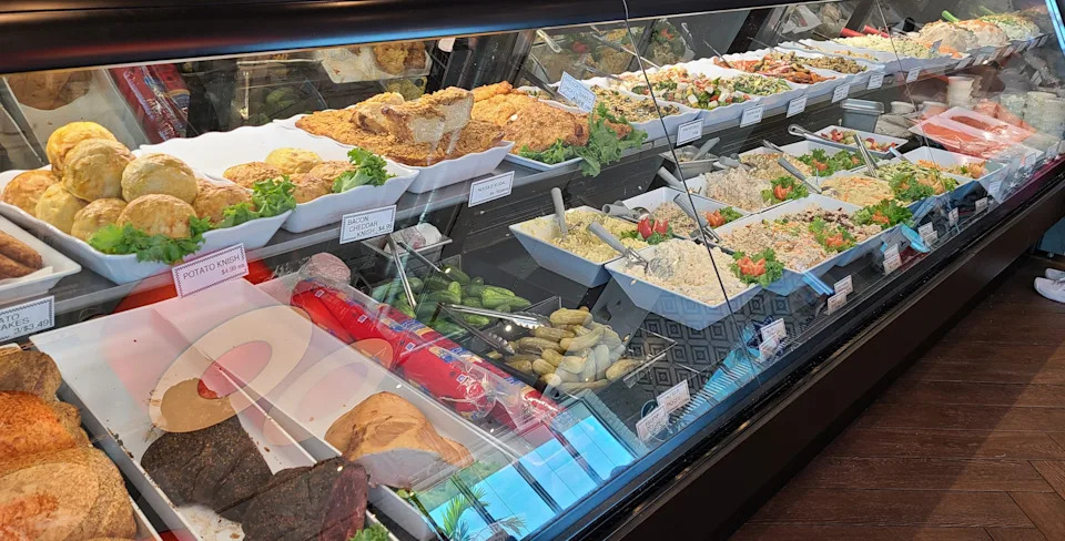 Bagels with Deli's fantastic appetizing counter.