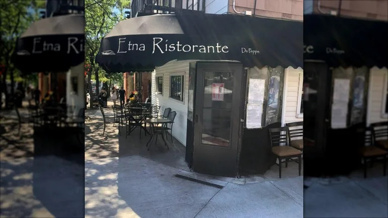 Etna Ristorante awning and entrance