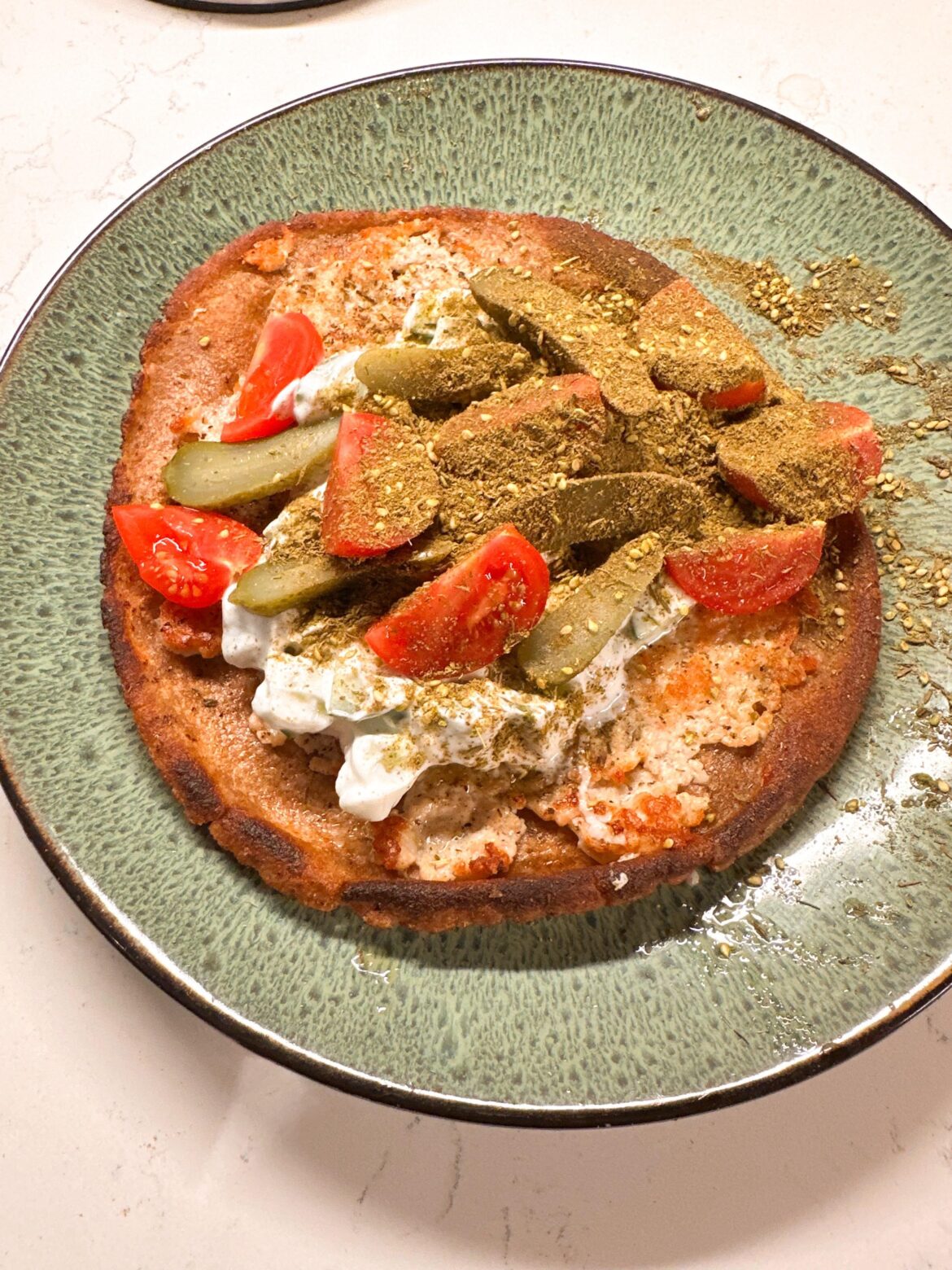 What happens when you screw off the top of the za’atar jar instead of flipping the top off.