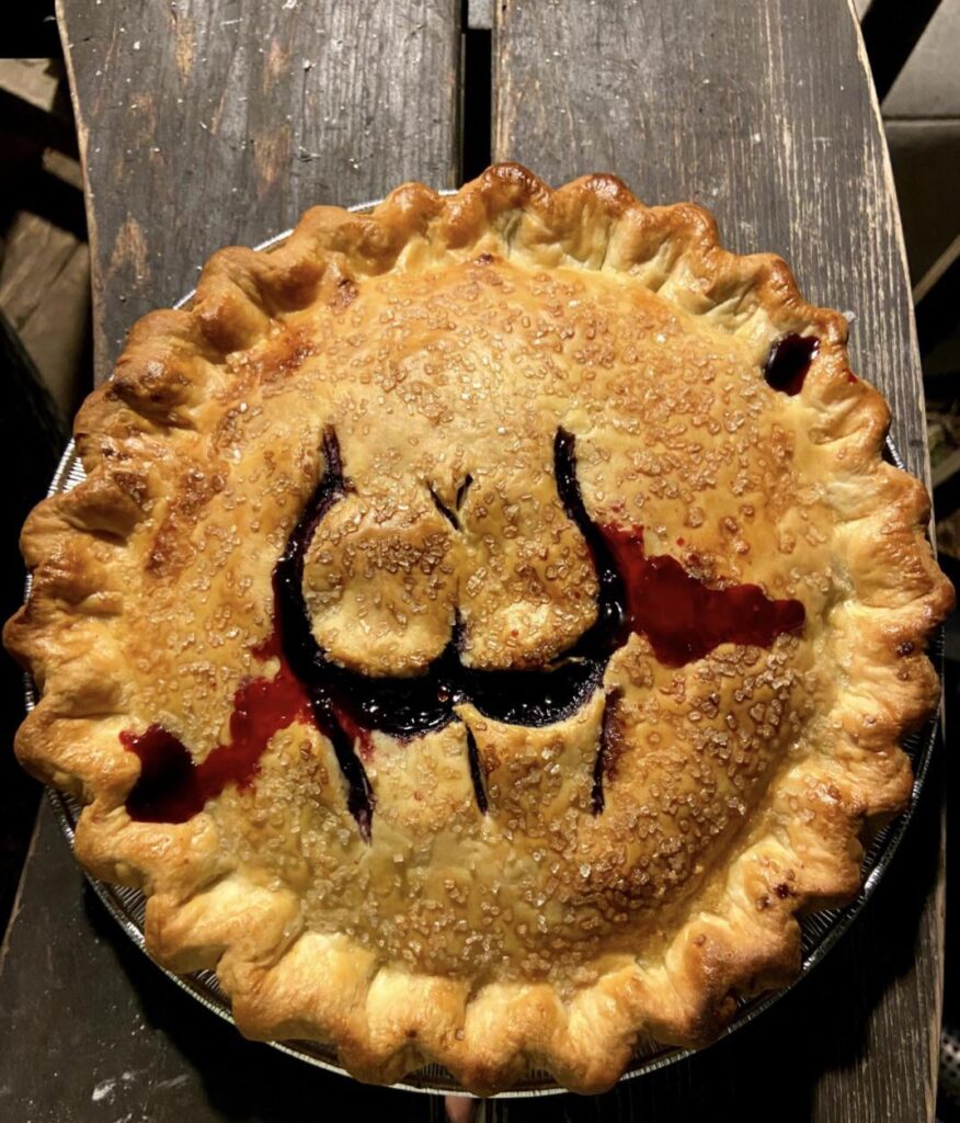 Sweet + salty blackberry tomato beef and cashew nut pie Sweet + salty blackberry tomato beef and cashew nut pie