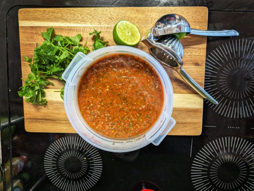 Fire roasted salsa