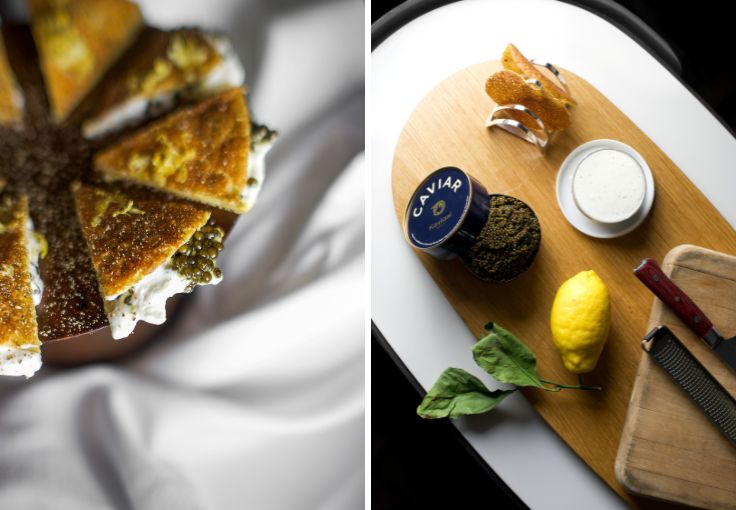 The opening socca and its various accompaniments. © Jordan Sapally