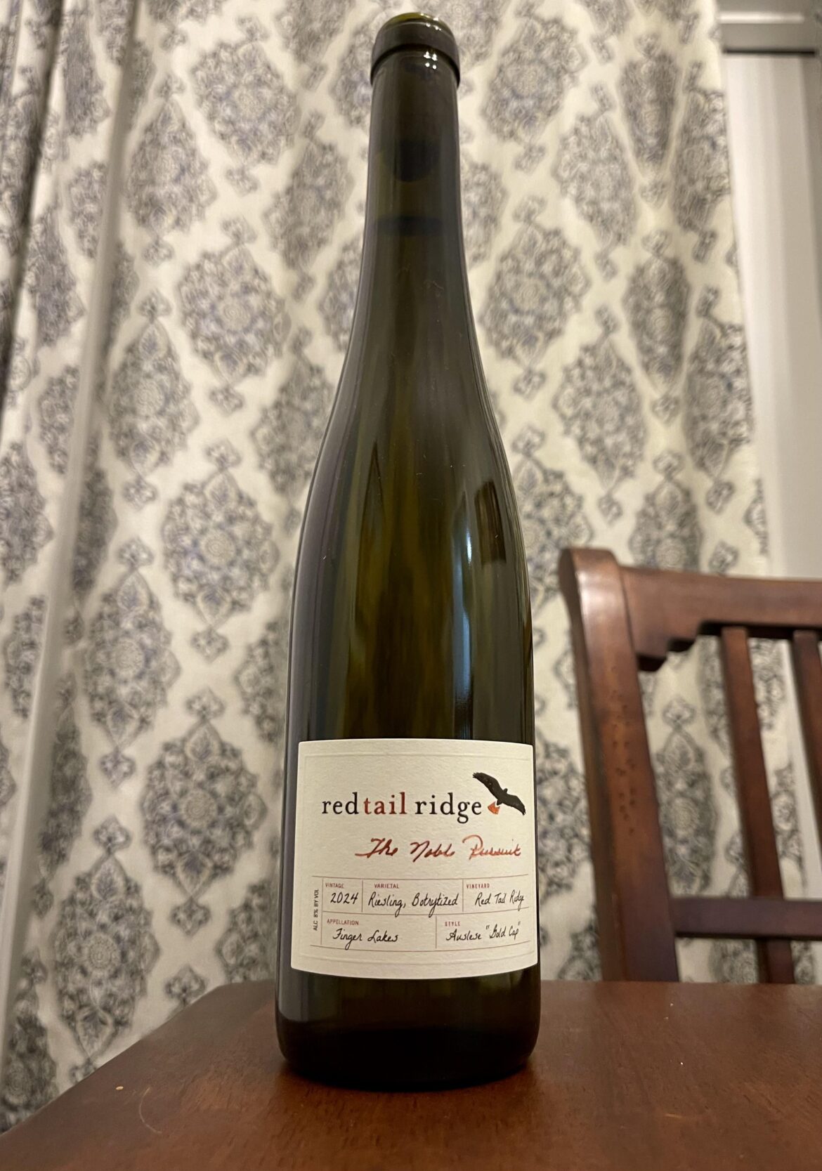This 2024 Botrytized Riesling from Red Tail Ridge Winery on Seneca Lake is the best wine I’ve ever had, absolutely next level