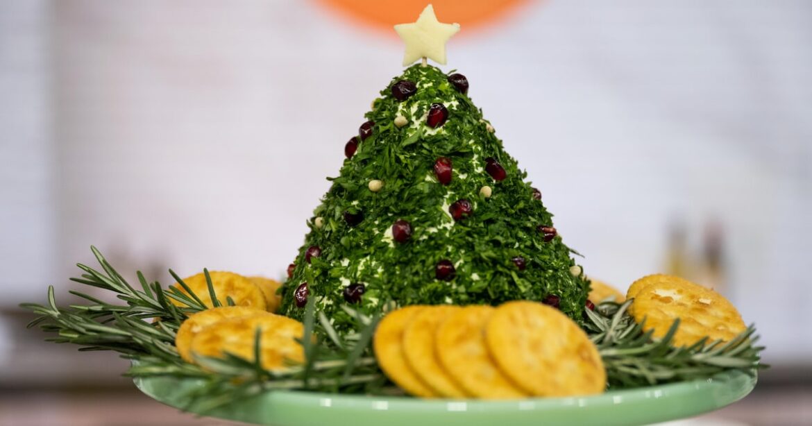 Christmas Tree Cheese Ball Recipe Christmas Tree Cheese Ball Recipe