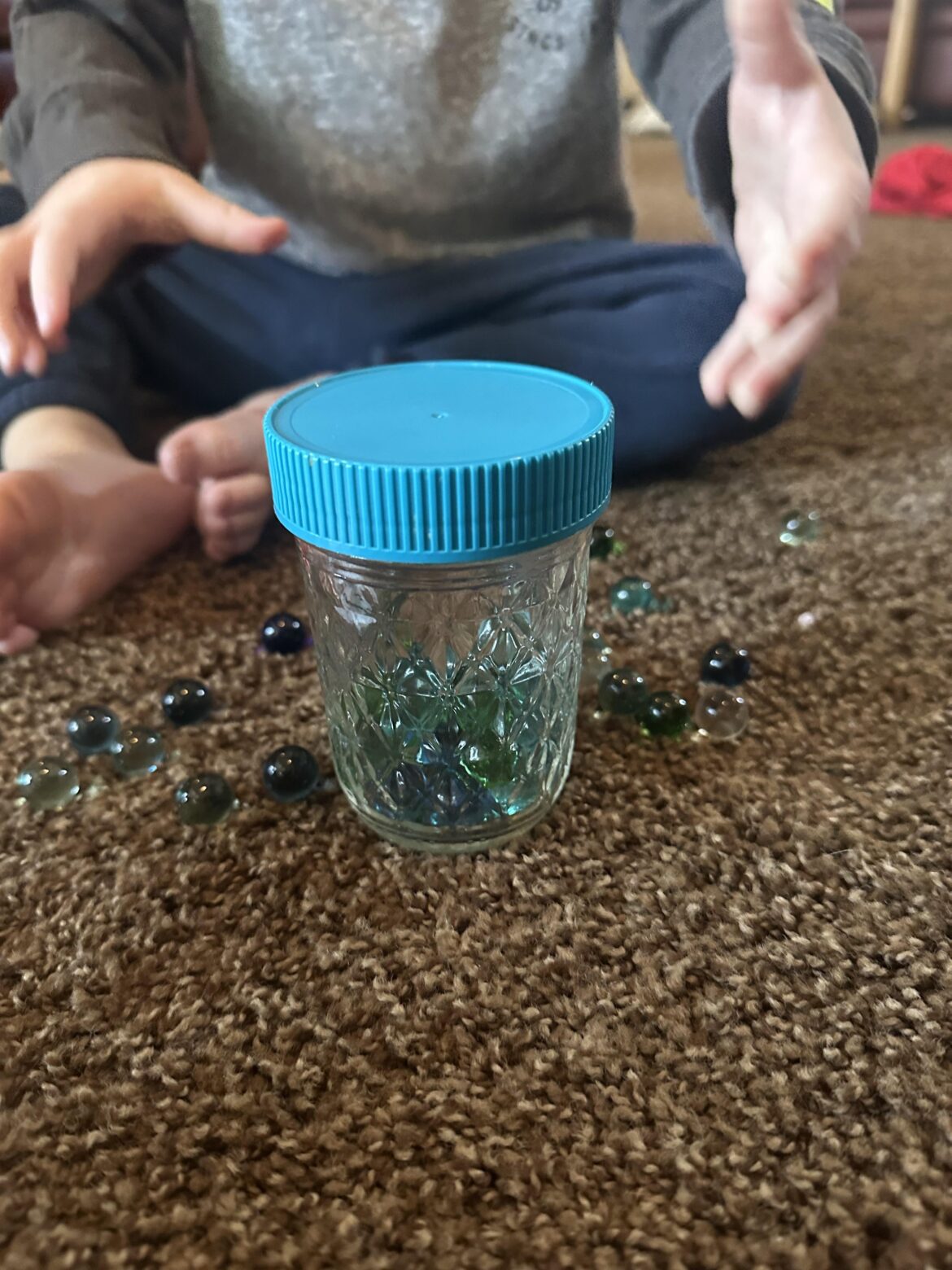 Fun fact: a peanut butter lid fits perfectly on a half pint jar