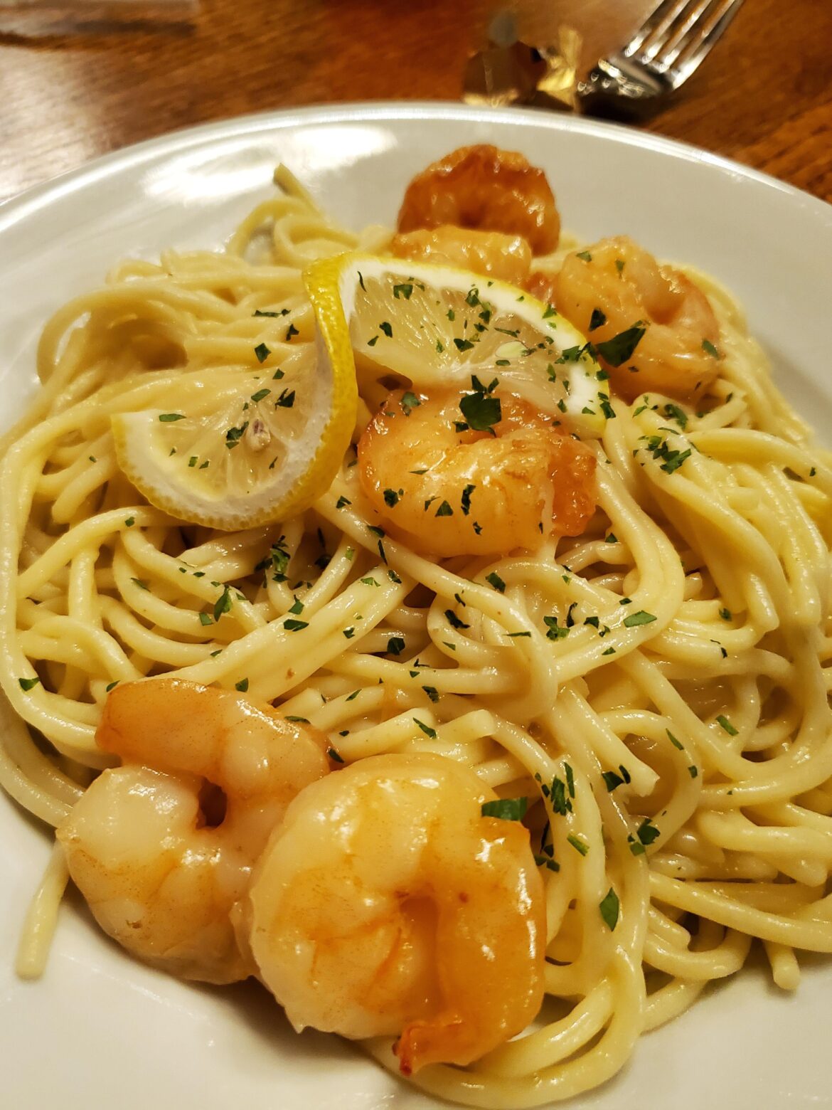 Shrimp Lemon Wine Sauce
