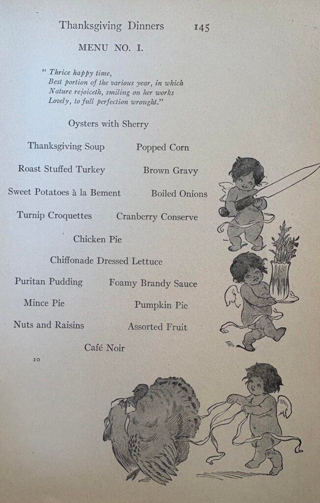 Thanksgiving Soup! Catering for Special Occasions by Fannie Merritt Farmer, 1911
