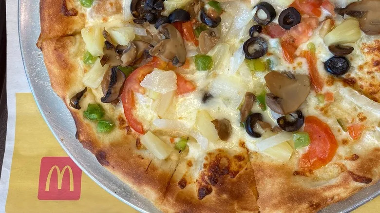 McDonald's discontinued pizza up close