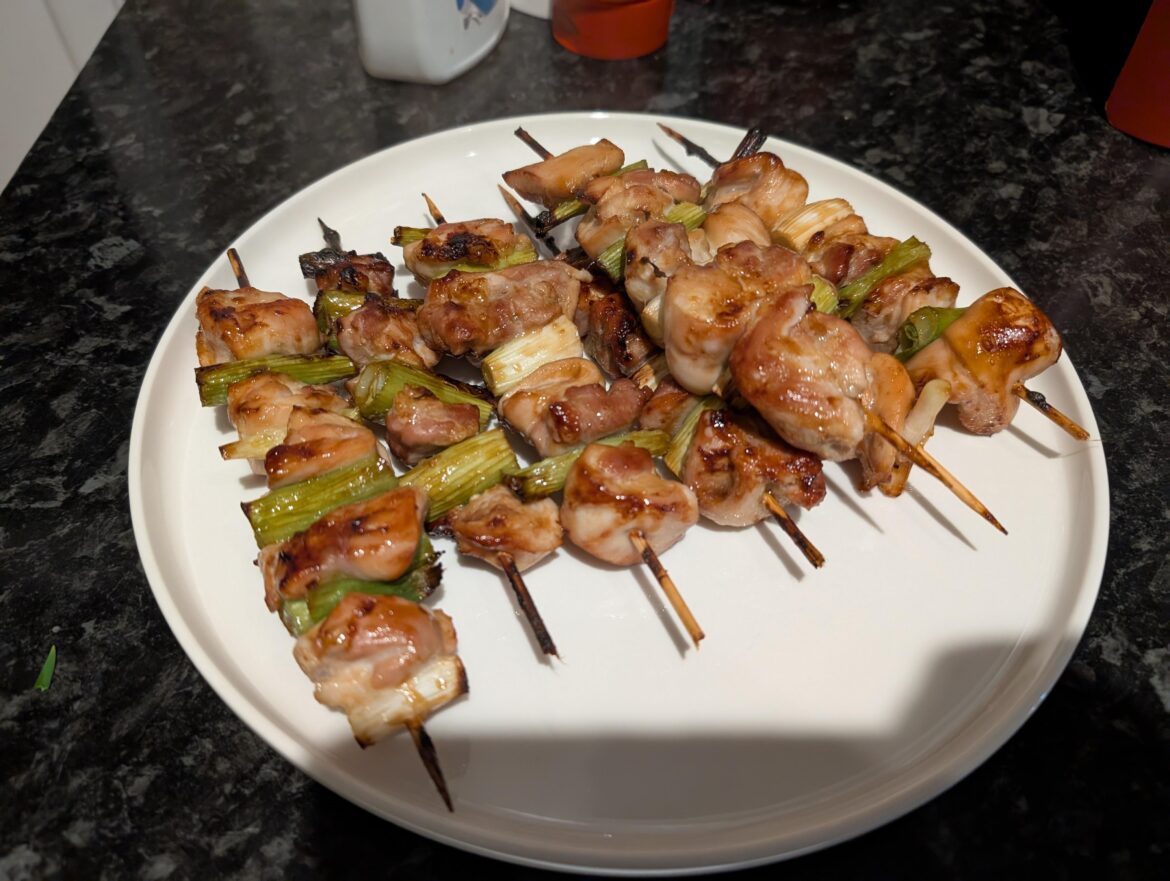 First attempt - yakitori with tare