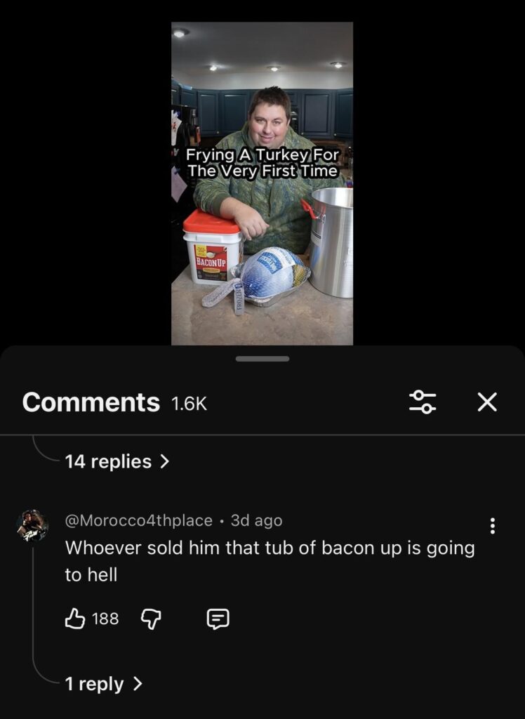 Genuinely one of the funniest comments I’ve ever read