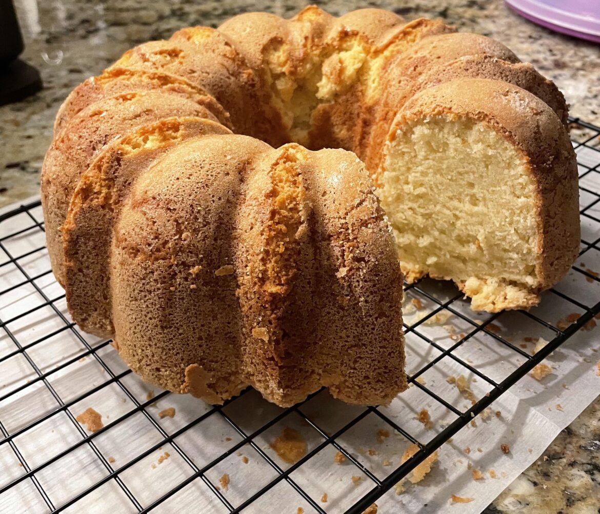 First time making pound cake