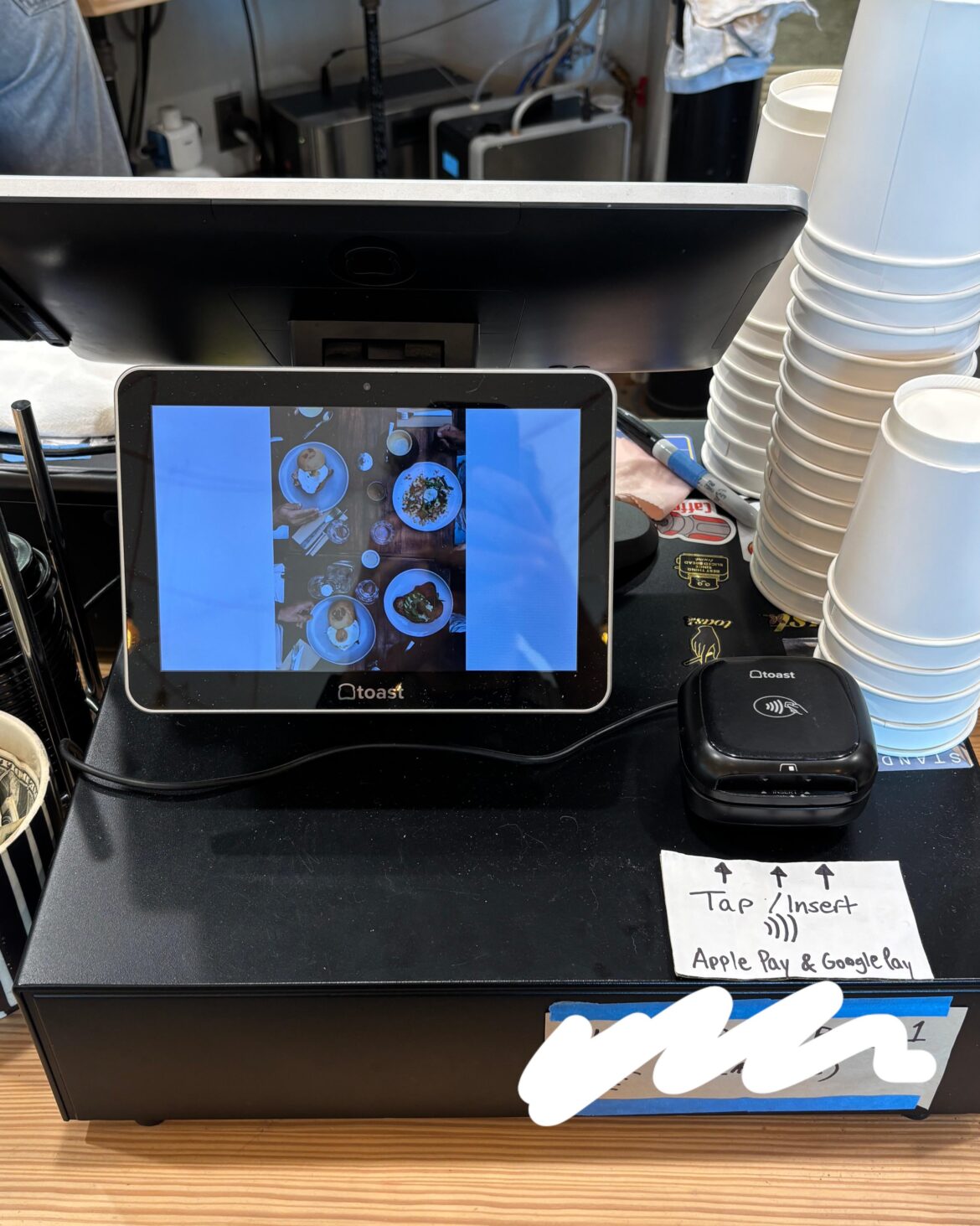 Where would you try to tap your card?