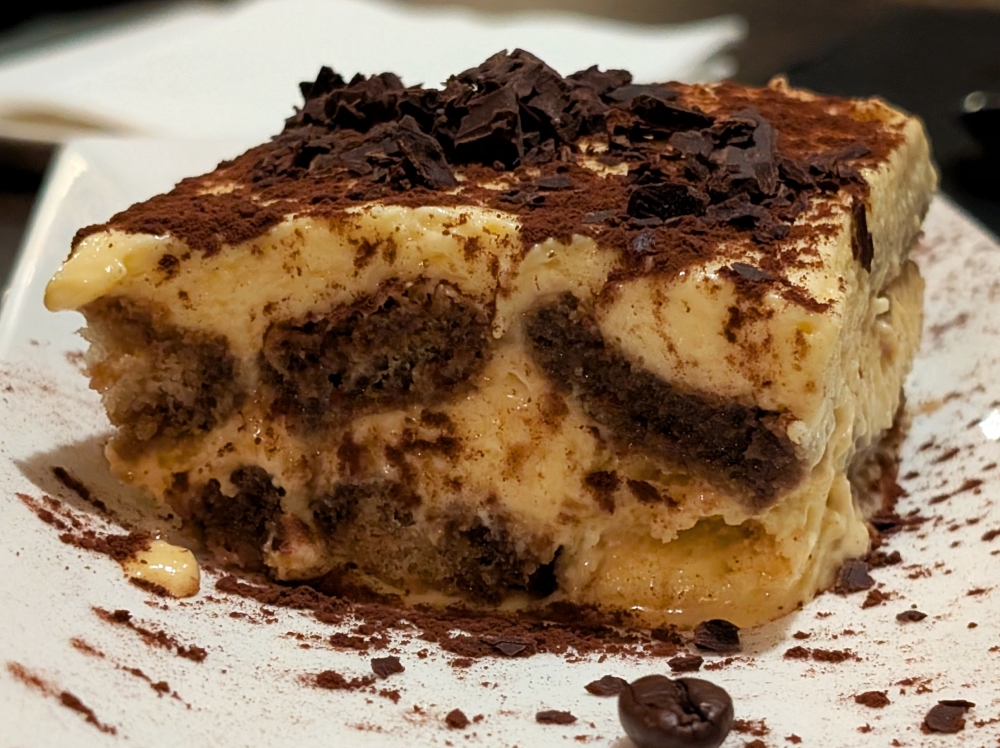 A Tavola’s ‘tiramisu’ is easily one of the best in town. — Photo by Ethan Lau