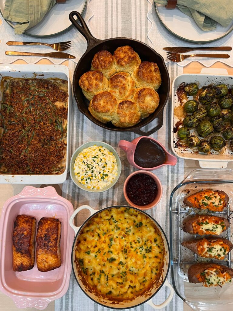 Thanksgiving meal for 2~ and just a tad bit of leftovers!