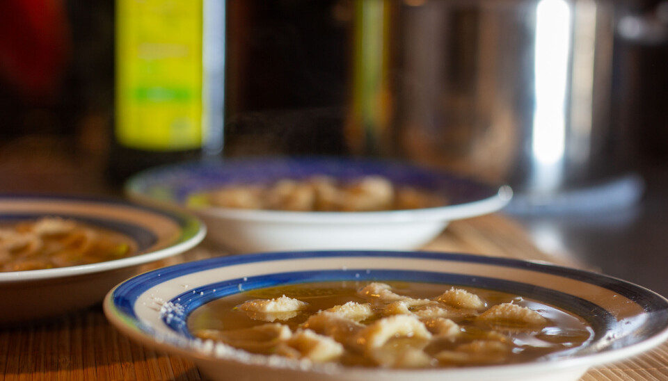 FINISHED: The dish is served with a broth that keeps you warm through winter.