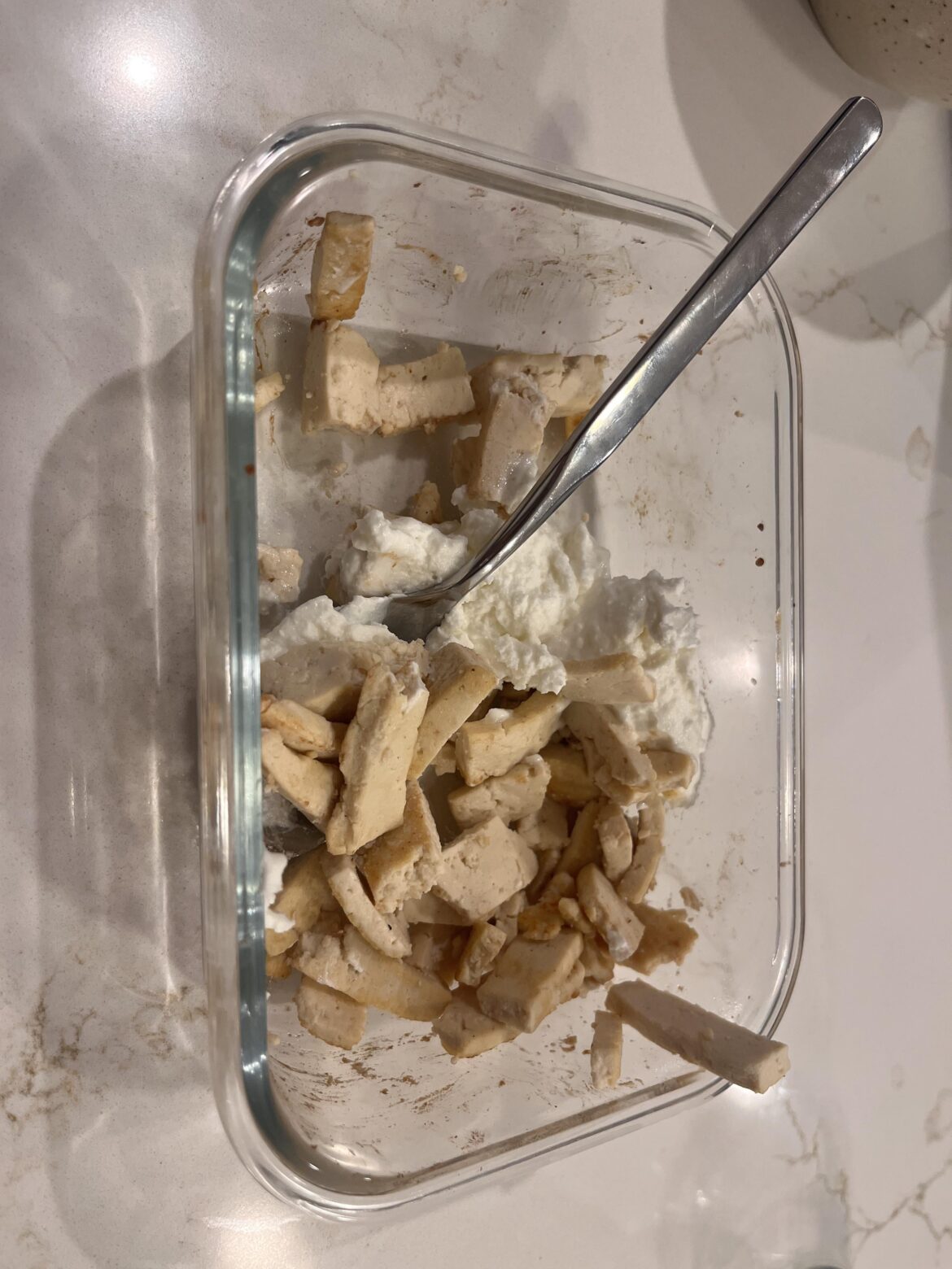 My wife’s “for the gains” meal…