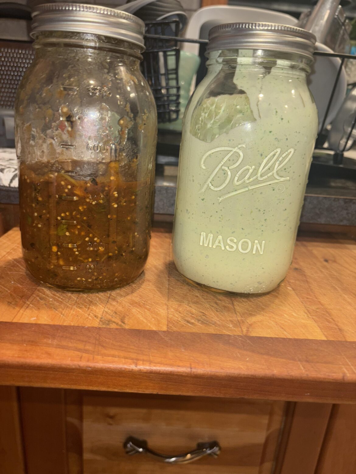 Roasted Chile de Arbol Salsa and Cilantro Lime Crema