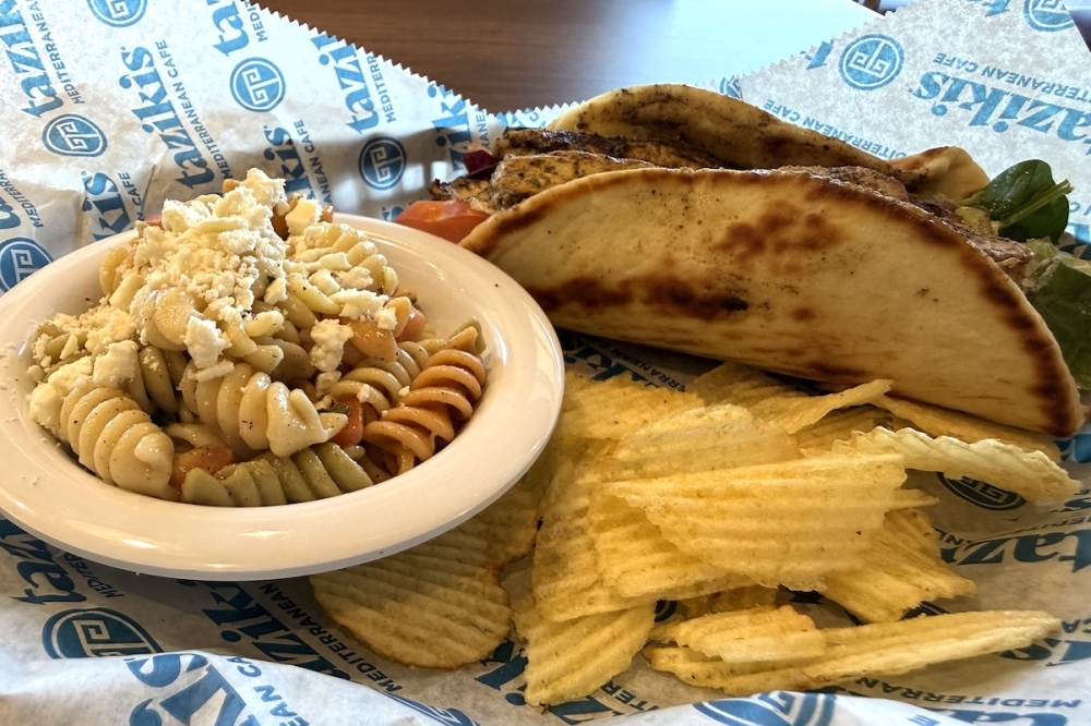 Taziki’s Mediterranean Cafe opens first-ever San Antonio location in Stone Oak Taziki's menu consists mainly of Greek-inspired dishes, from gyros to pita sandwiches and more. (Andrew Creelman/Community Impact)