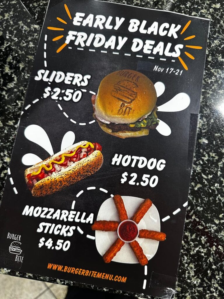 $2.50 hot dogs at Burger Bite until the 21st