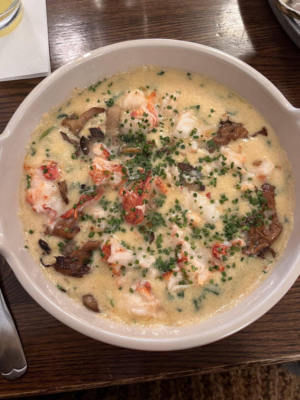 Lobster polenta @ Thames Street Oyster House - Baltimore, MD