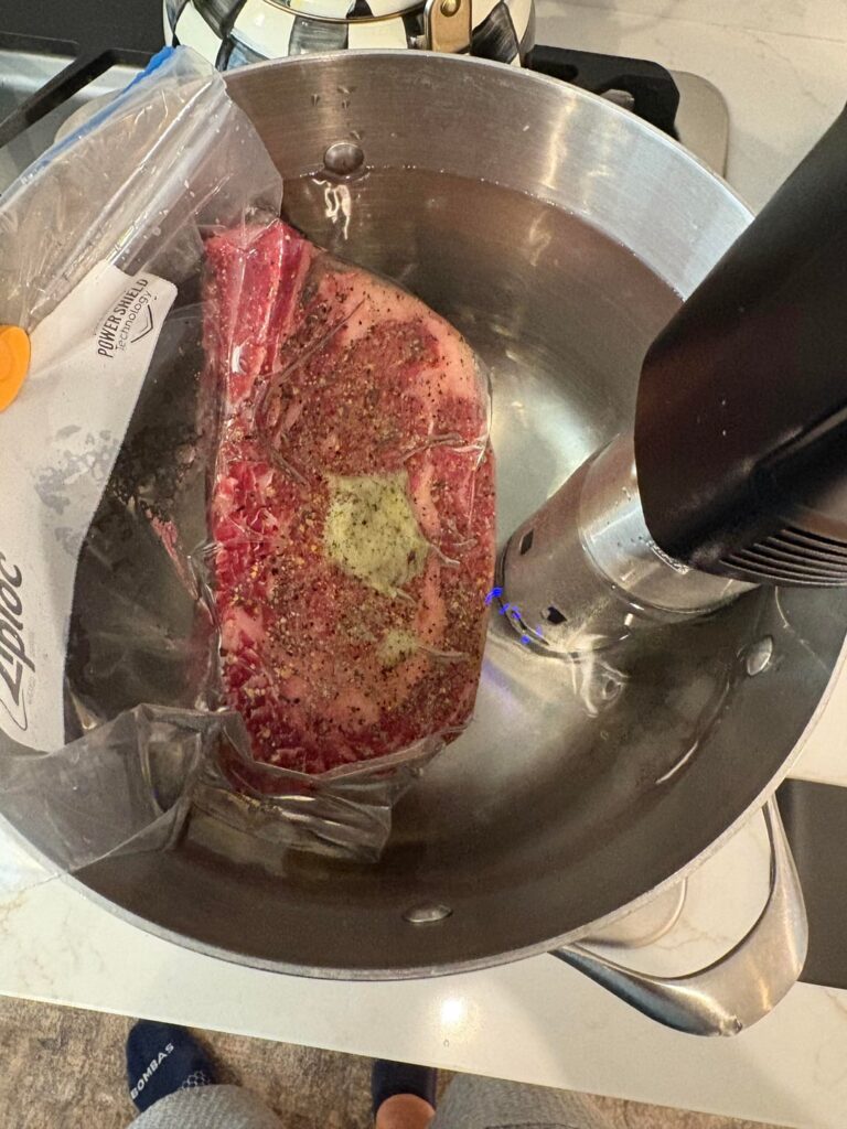 Ribeye lacked moisture compared to grilled.