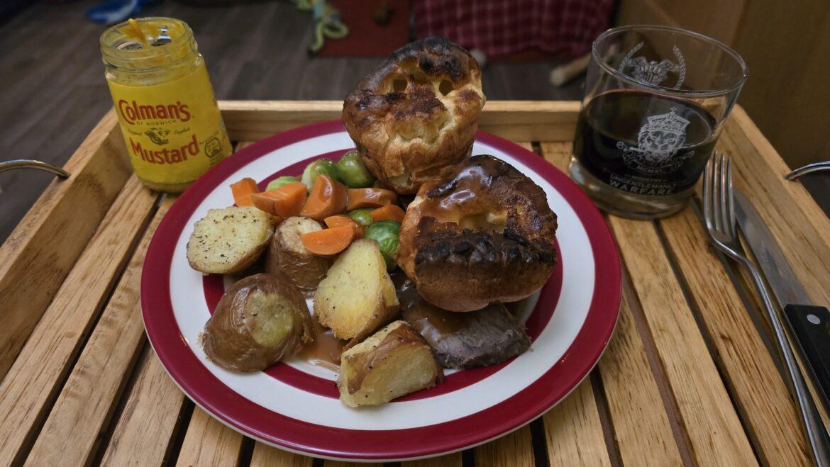 Monday night roast beef dinner