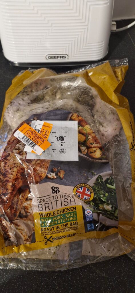 Make shift 'struggle' roast with a bargin find!