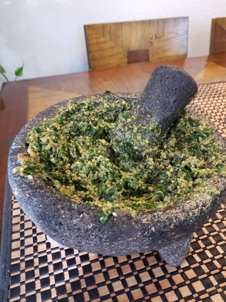Trying to make Homemade Pesto 2nd Attempt