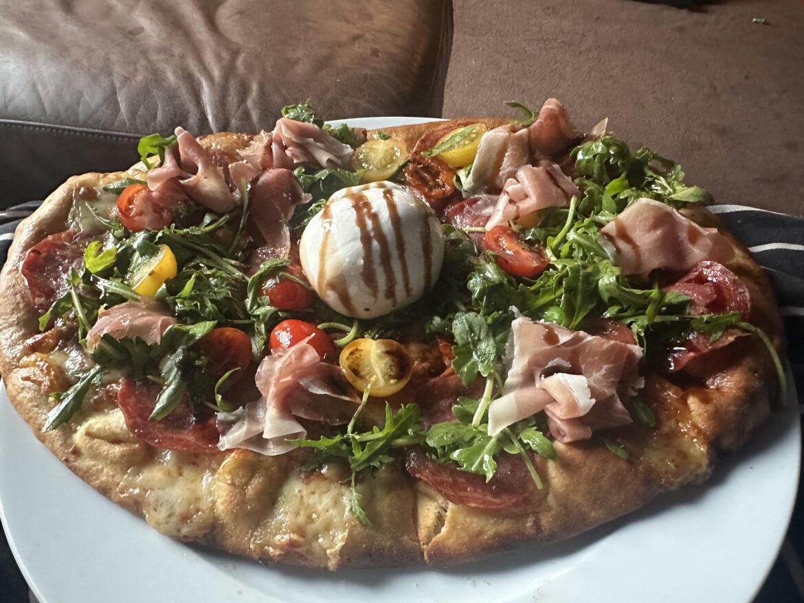 Pimped up Aldi pizza