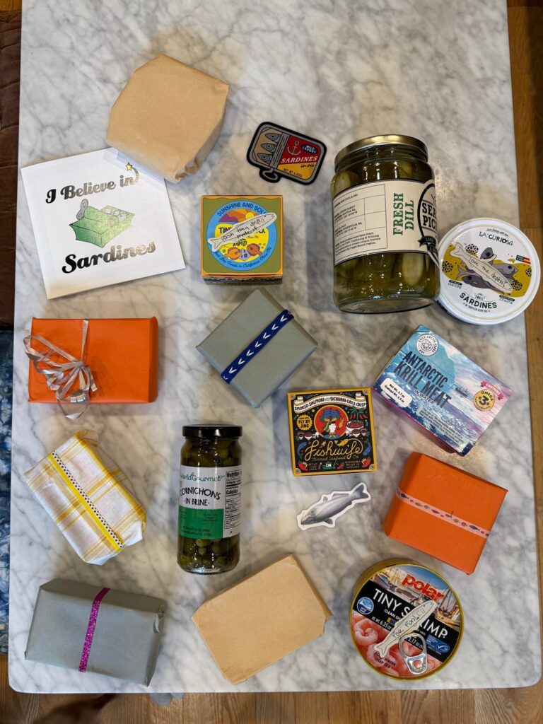 huge shout out to my tinned fish secret santa – tyler! huge shout out to my tinned fish secret santa - tyler!