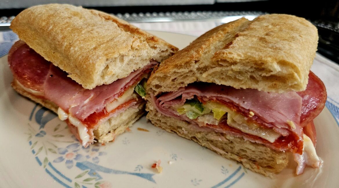 Toasted Italian on ciabatta baguette