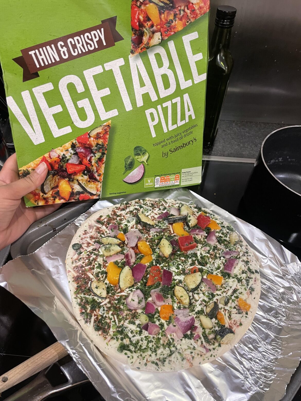 Sainsbury’s Frozen Vegetable Pizza – my favourite thing right now (UK, £2.20ish) Sainsbury’s Frozen Vegetable Pizza - my favourite thing right now (UK, £2.20ish)