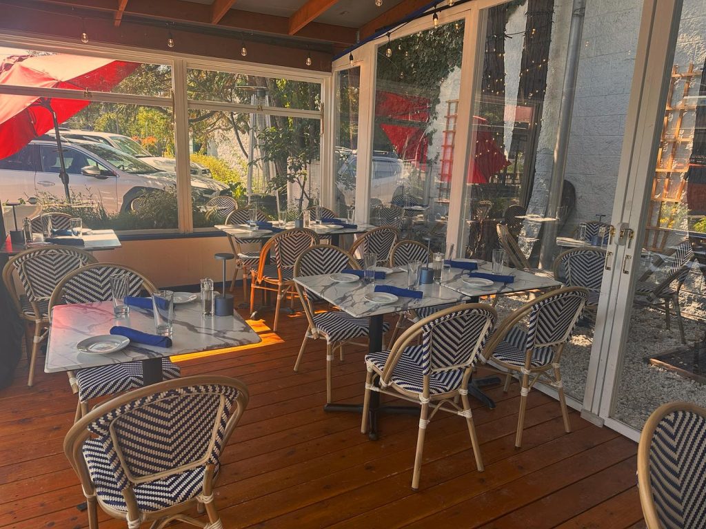 Warm and inviting restaurant interior at Café Med