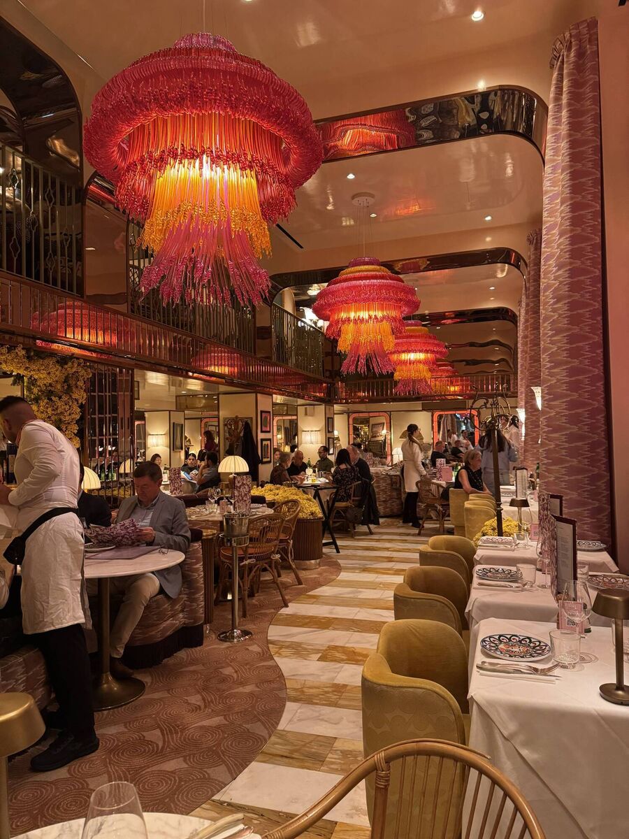 The interior of Gloria Osteria Milano. Picture: Breda Graham.