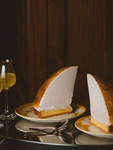 The Gloria Osteria six-inch high lemon pie.