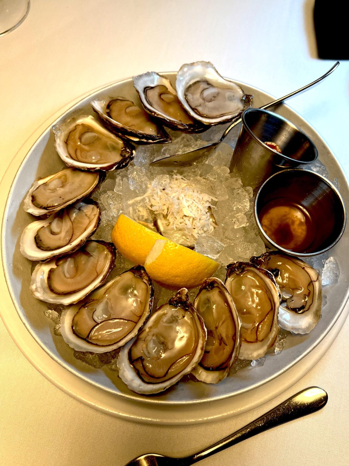 Blackstone point oysters