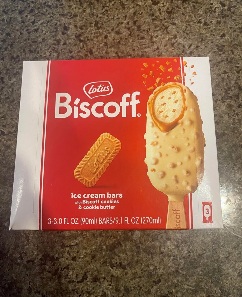 The Biscoff white chocolate bars are so good